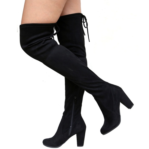 over the knee drawstring boots